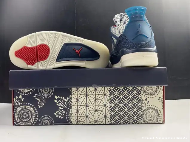 Official Maikesneakers 4 Sashiko Retro SE CW0898-400 Jordan Air 0529
